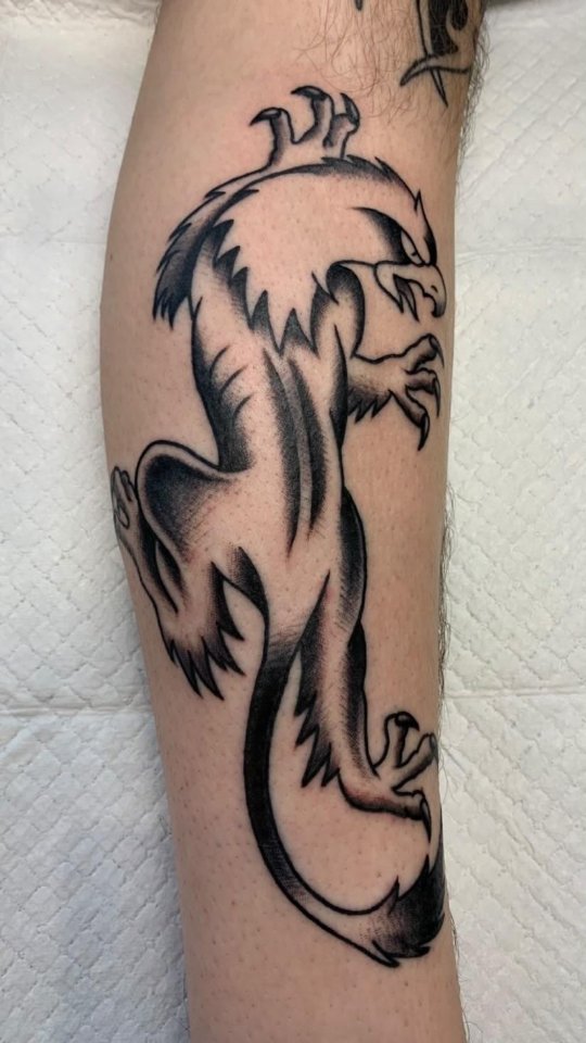 Traditional eagle tattoo